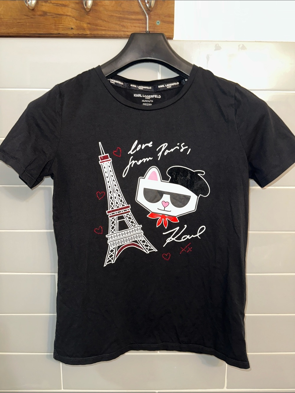 Karl Lagerfeld  'Love From Paris' Tee